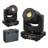 2x Showtec Shark Spot One 60W LED Moving Head DJ Disco Lighting Package